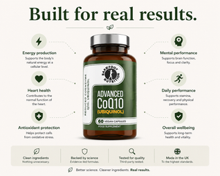 Advanced C0 Q10 - Kaneka Ubiquinol 150mg (60 Vegan Capsules)